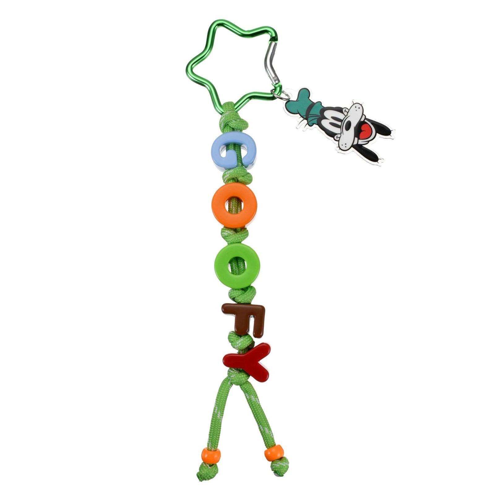 Japan Tokyo Disney Store Goofy Keychain with Name Beads Fes