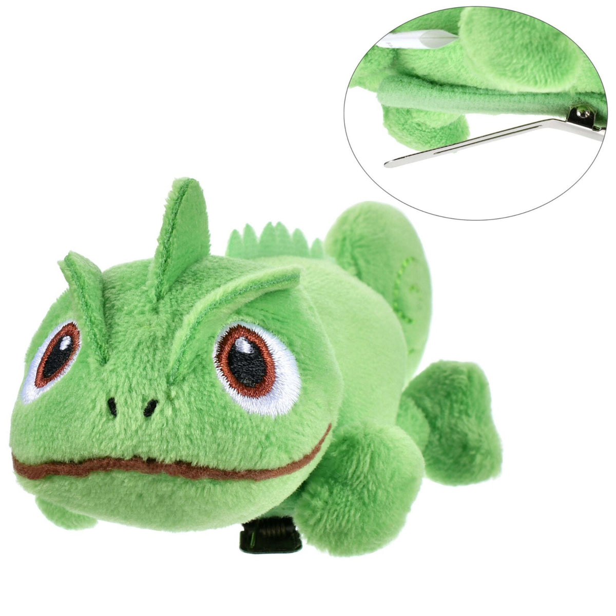 Japan Tokyo Disney Store Pascal Hair Clip Flat Plush Toy Style Rapunzel