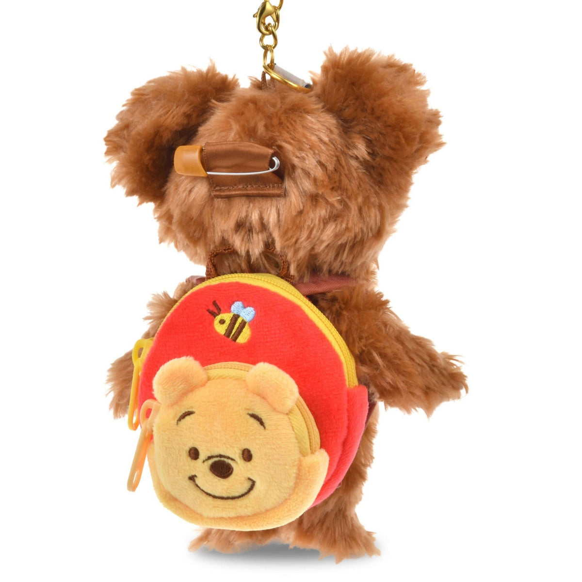 Japan Tokyo Disney Store Backpack Winnie the Pooh For UniBEARsity Plush Keychain