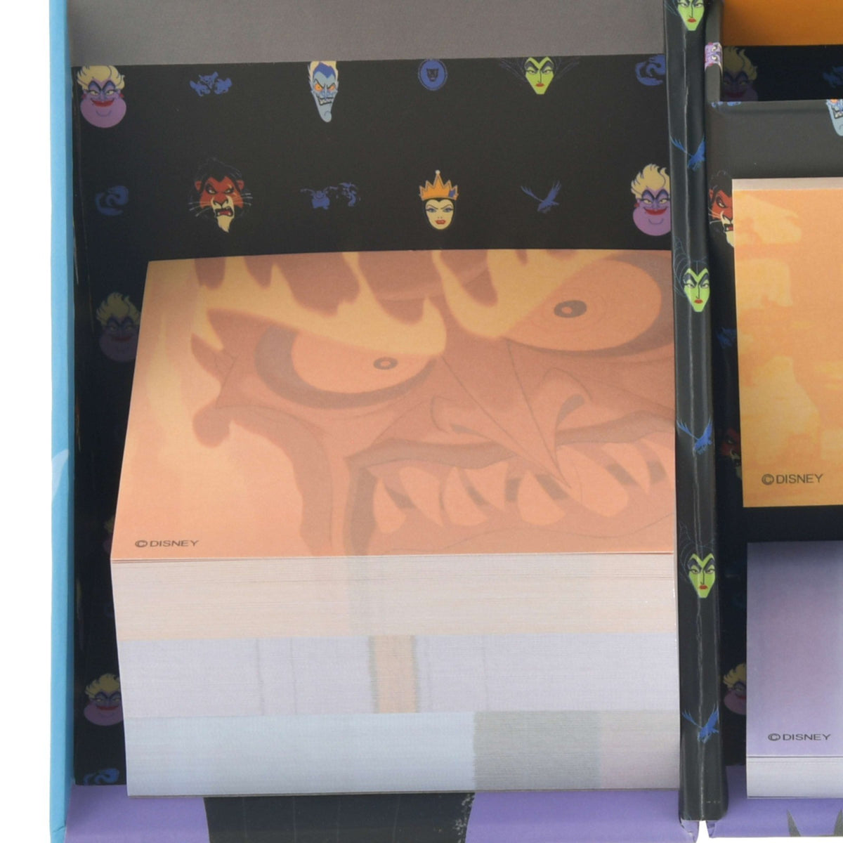 Japan Tokyo Disney Store Villains Sticky Notes & Memo Pad with Pen Stand