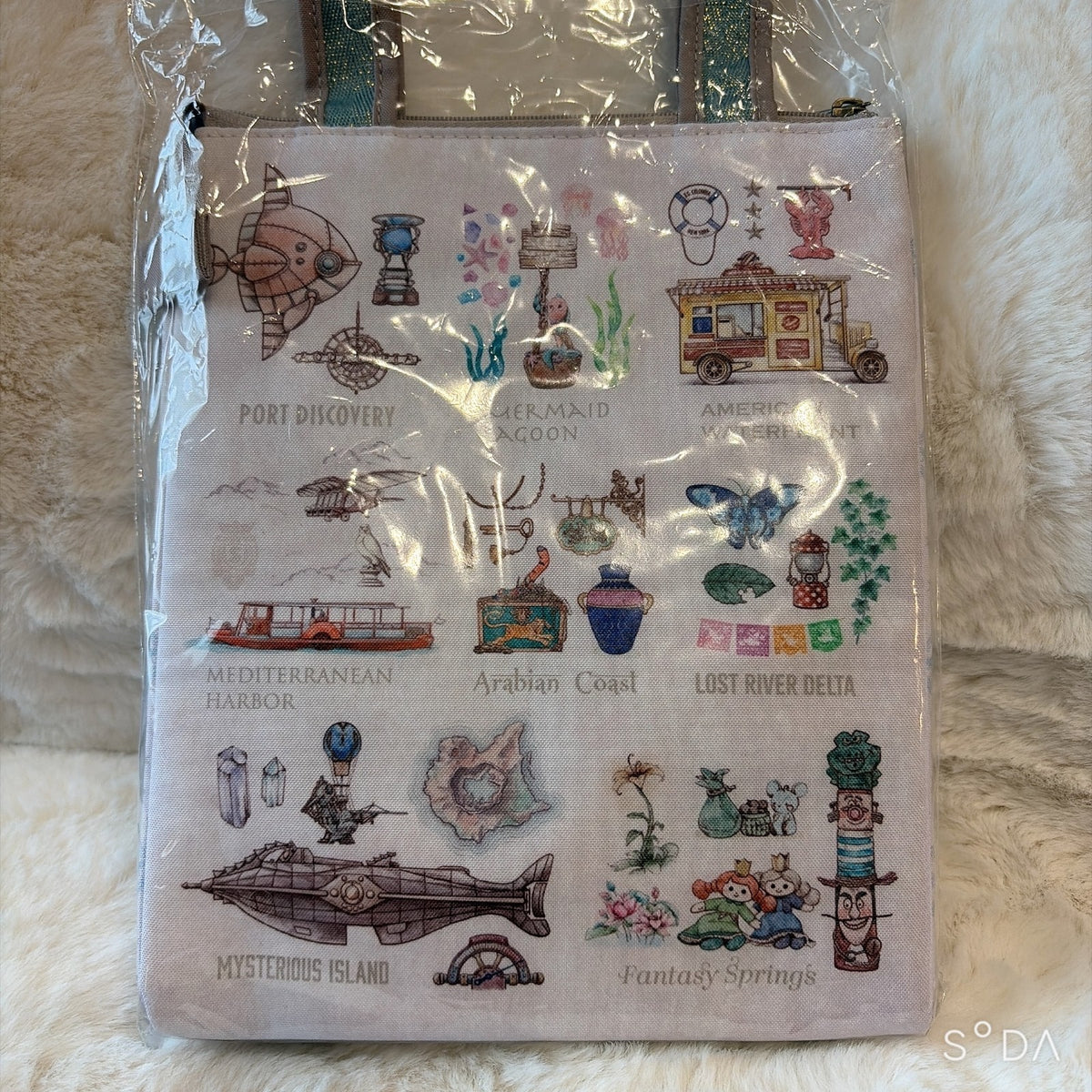 Japan Tokyo Disney Resort Mickey Minnie Sea 25th Souvenir Lunch case Tote bag