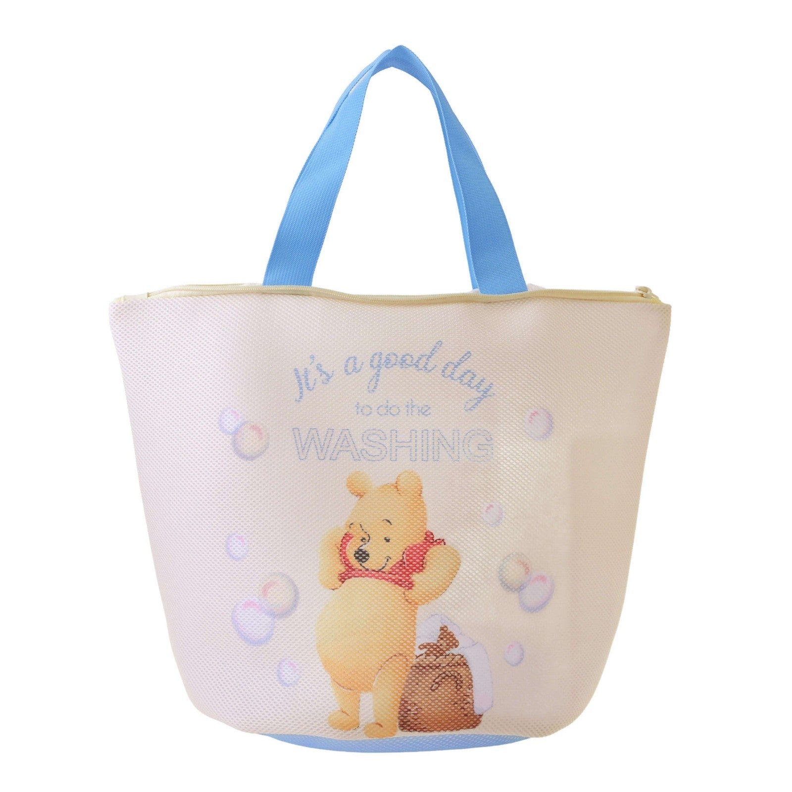 Japan Tokyo Disney Store Winnie the Pooh Laundry Net Tote Bag BATH & LAUNDERY
