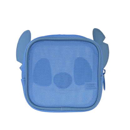 Japan Tokyo Disney Store Stitch Pouch Square Mesh Face