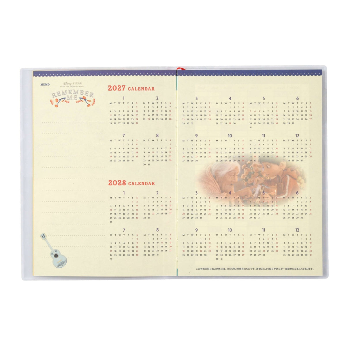 Japan Tokyo Disney Store Coco B6 Planner Schedule Book Diary 2027