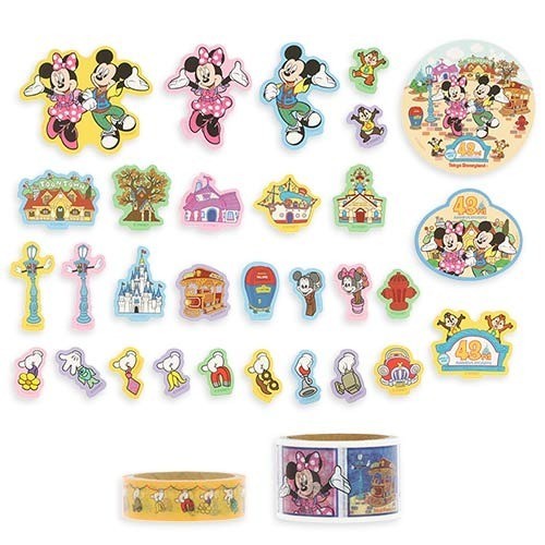Japan Tokyo Disney Resort 43rd Anniversary Opening Stickers and Masking Tape