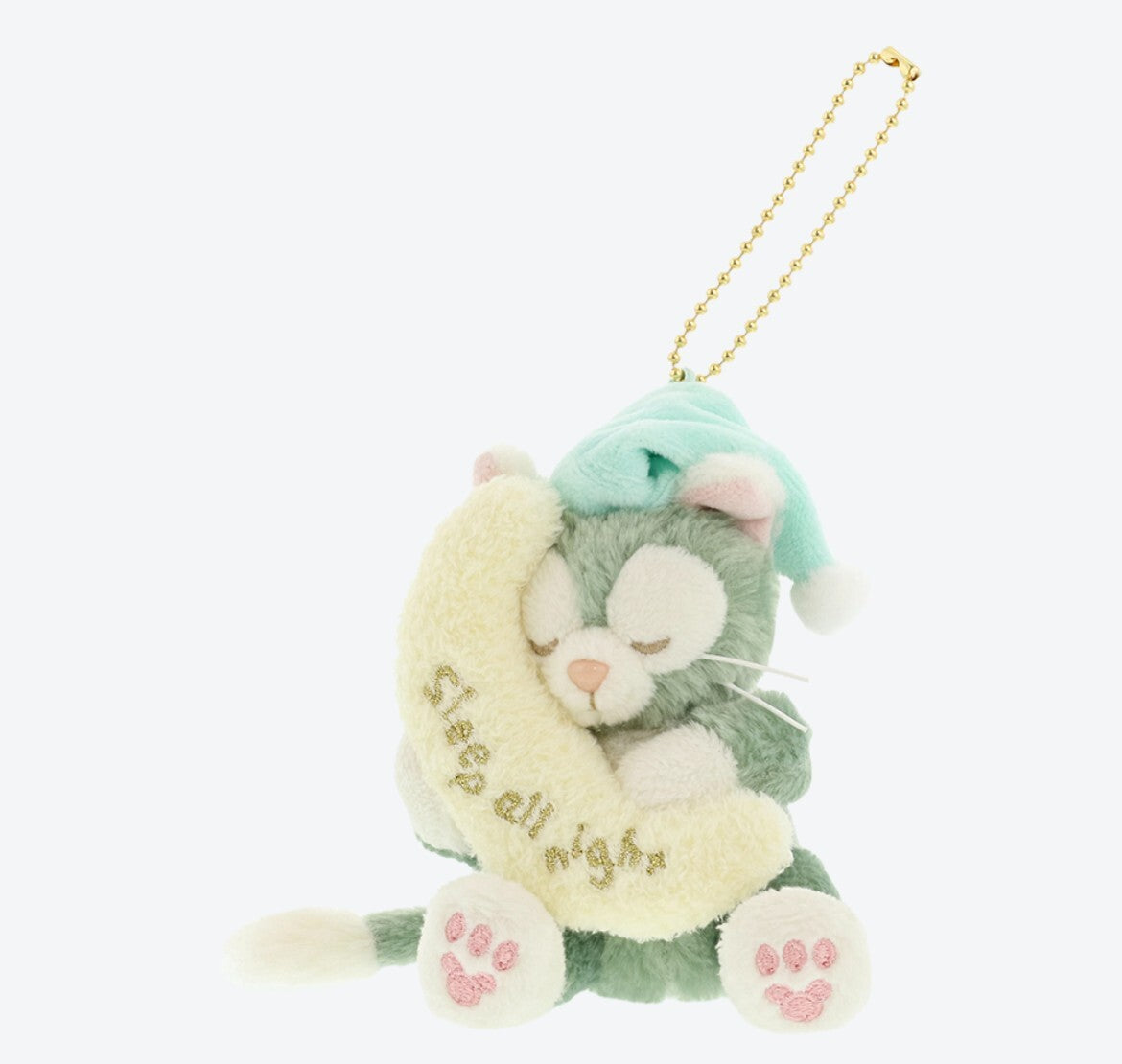 Japan Tokyo Disney Sea Resort Duffy friend's Keychain Sleepy Sleep Gelatoni