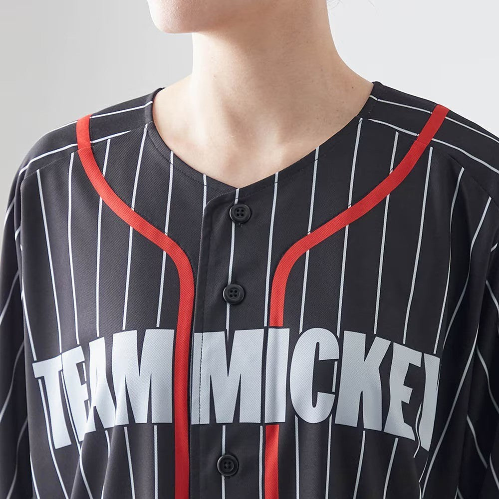Japan Disney Fantasy Shop Bellemaison Mickey Mouse Baseball Shirt