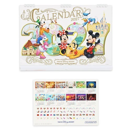Japan Tokyo Disney Resort Mickey Mouse and Friends Wall Calendar 2027