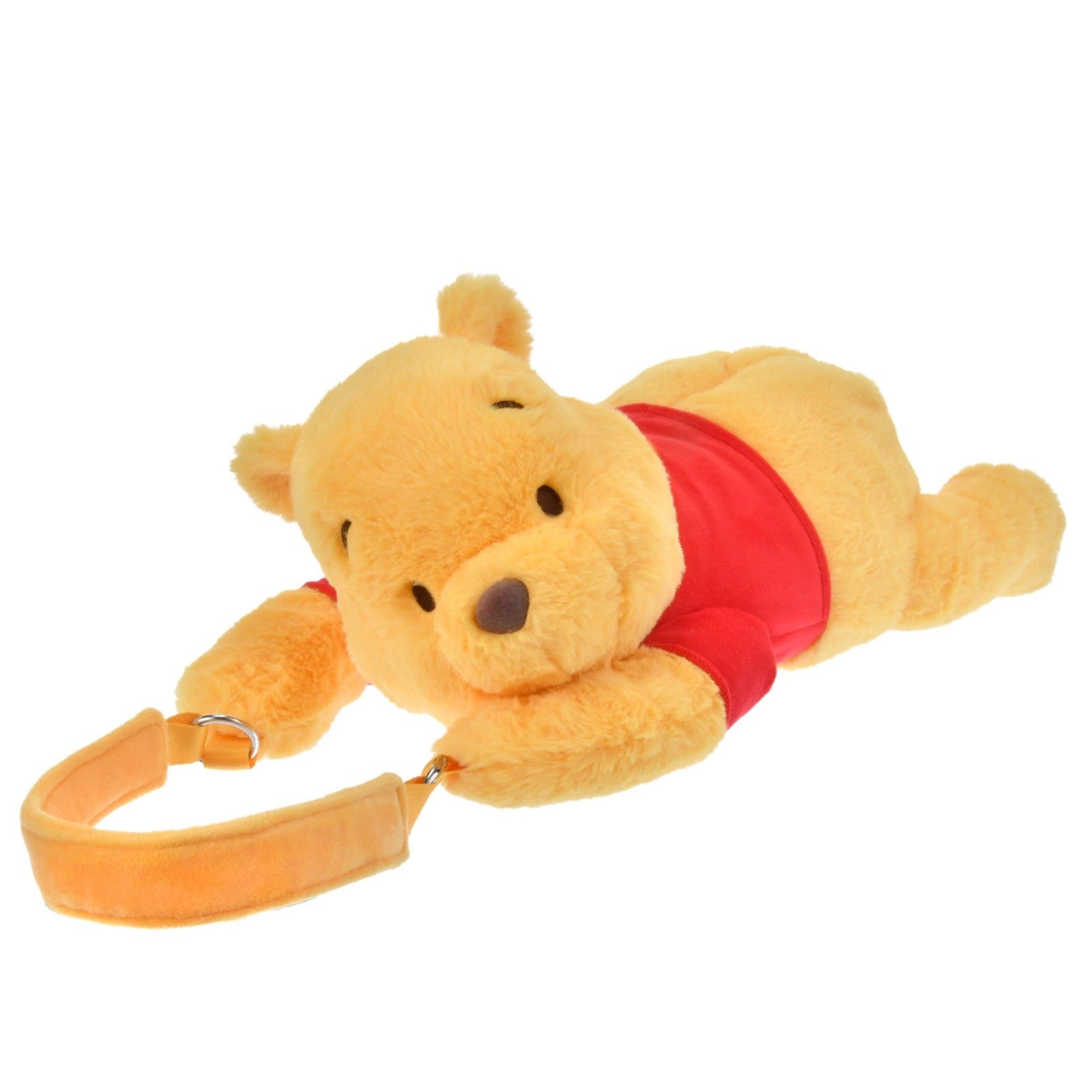 Japan Tokyo Disney Store Pooh Tissue Box Cover with Carabiner Hanging Type