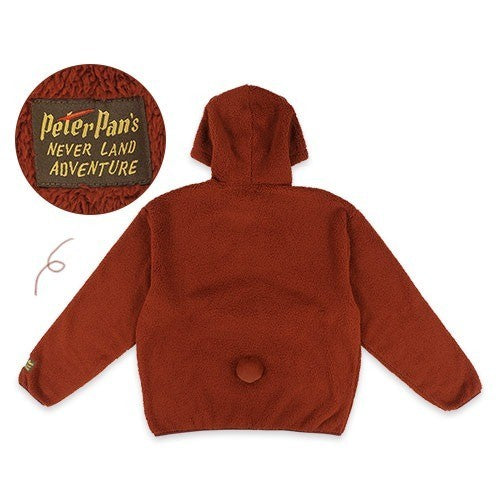 Japan Tokyo Disney Resort Lost Kids Peter Pan Hoodie Brown Fantasy Springs Ears
