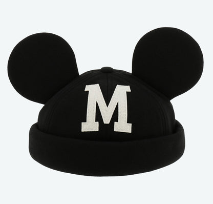 Japan Tokyo Disney Resort Mickey Cap Hat Ears Headband Black