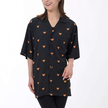 Japan Tokyo Disney Store Mickey Short-Sleeve Shirt Black Halloween 2026