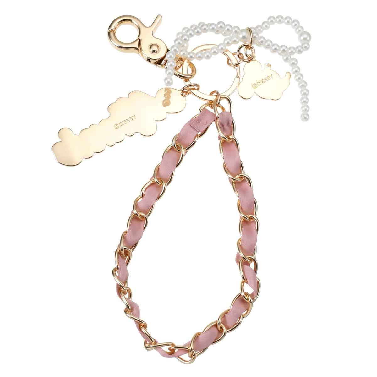 Japan Tokyo Disney Store Minnie Mouse Bag Charm with Name Logo OTONA CHARM
