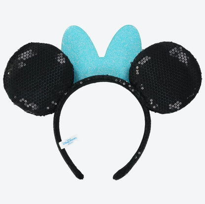 Japan Tokyo Disney Resort Minnie Mouse Free Blue Headband Ears Cap Limited 2026