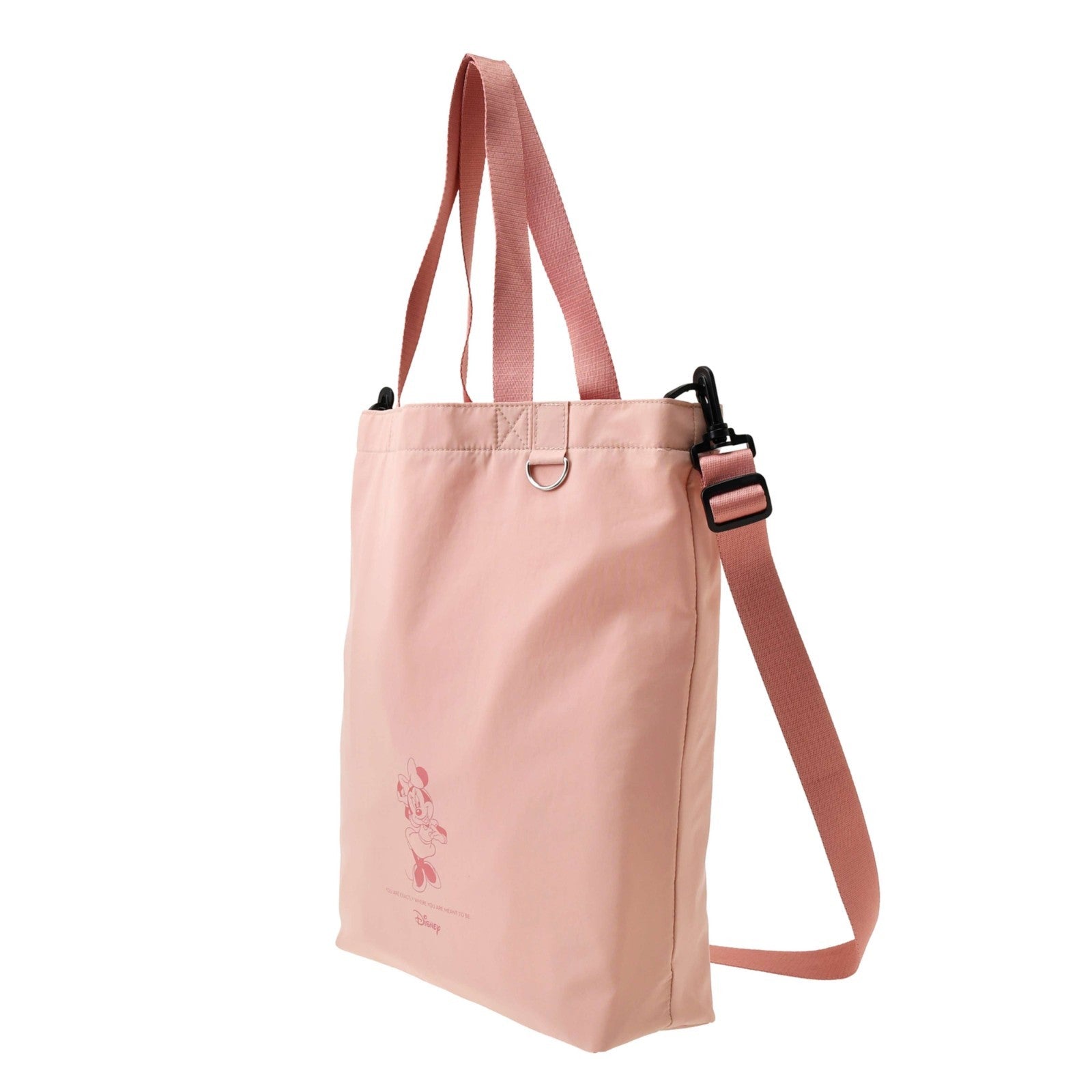 Japan Tokyo Disney Store Minnie Mouse Tote Bag D-Ring 2WAY TOTE BAG Collection