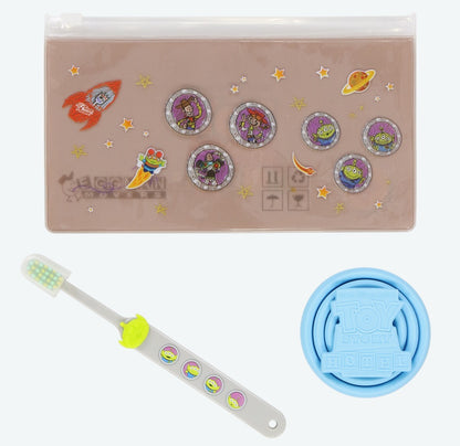 Japan Tokyo Disney Resort Toy Story Toothbrush cup, and pouch included travel