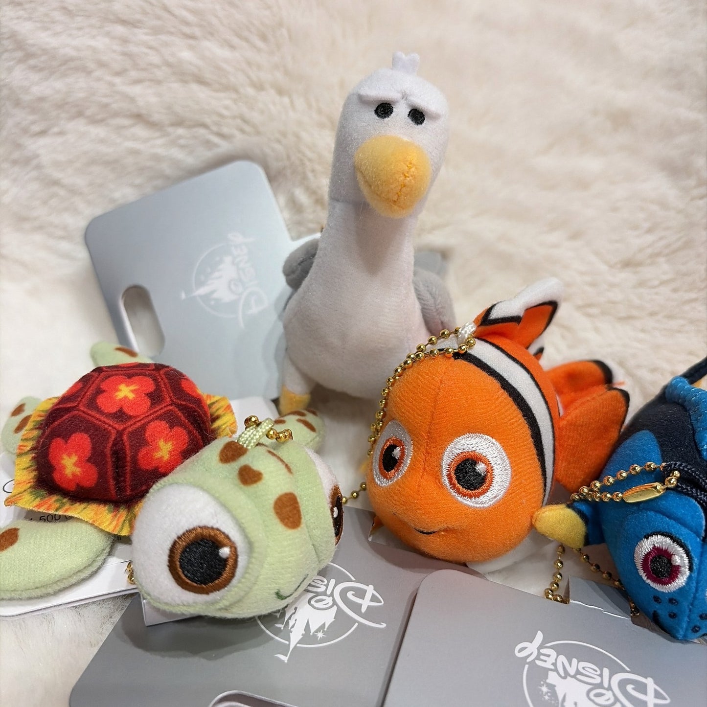Japan Tokyo Disney Store Plush Toy Keychain mini JAPAN Finding Nemo Set of 5