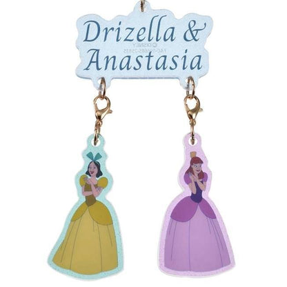 Japan Tokyo Disney Store Drizella & Anastasia Keychain Key Chain Fes Cinderella