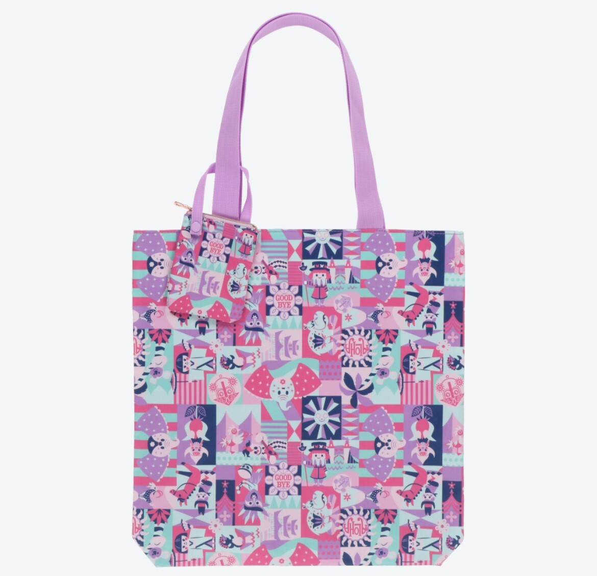 Japan Tokyo Disney Resort It's a small world Tote bag pouch limited