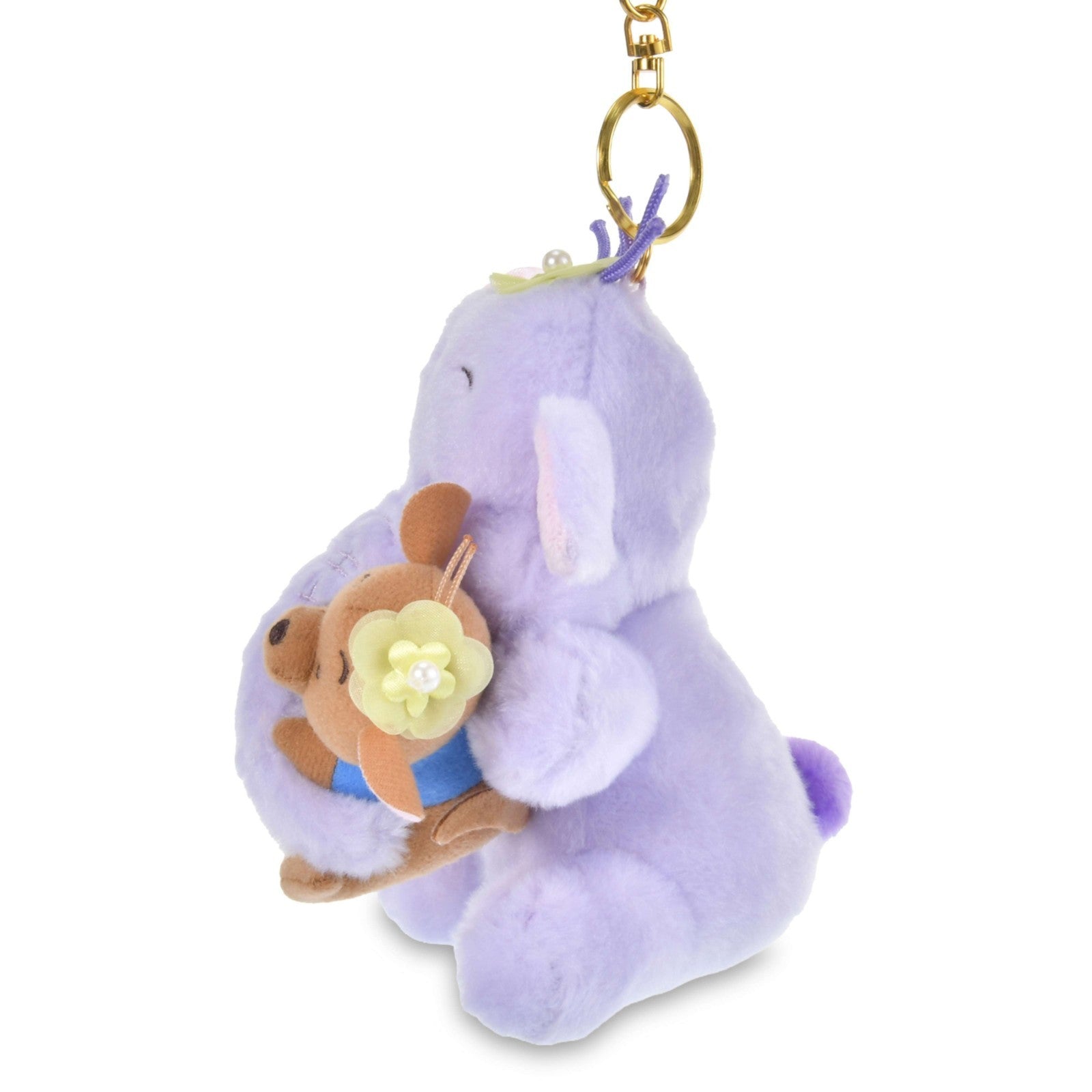 Japan Tokyo Disney Store Roo & Lumpy Plush Toy Keychain Winnie the Pooh