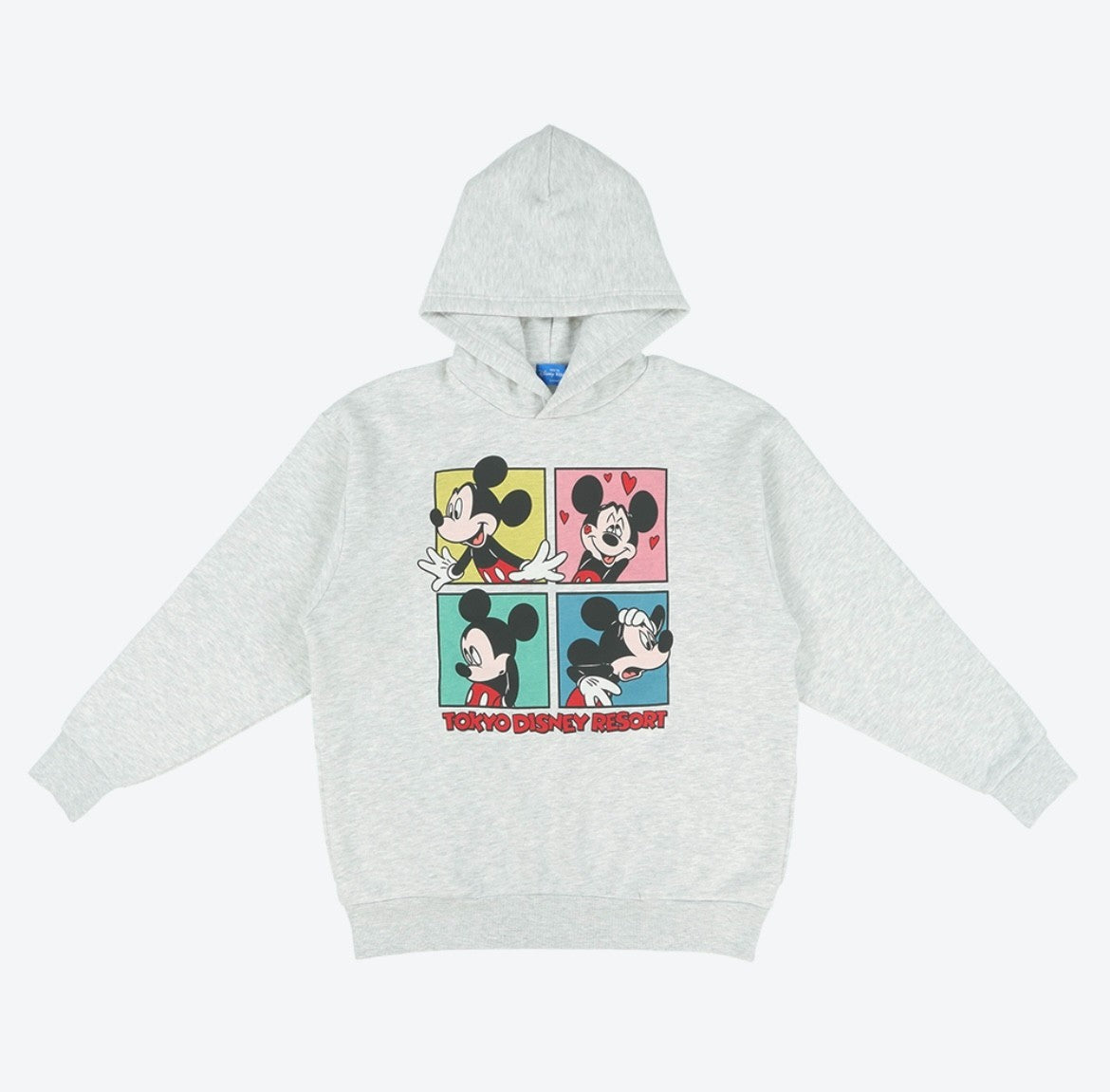Japan Tokyo Disney Resort Mickey Mouse Hoodie Oversized Unisex Grey Limited 2025