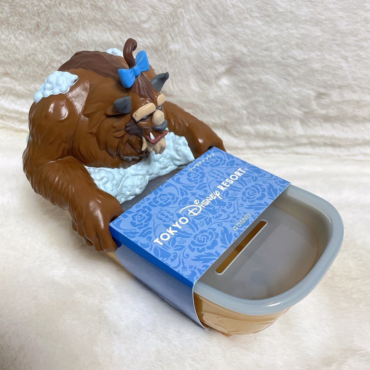 Japan Tokyo Disney Resort Soap Tray Beauty and the Beast Figure Bath