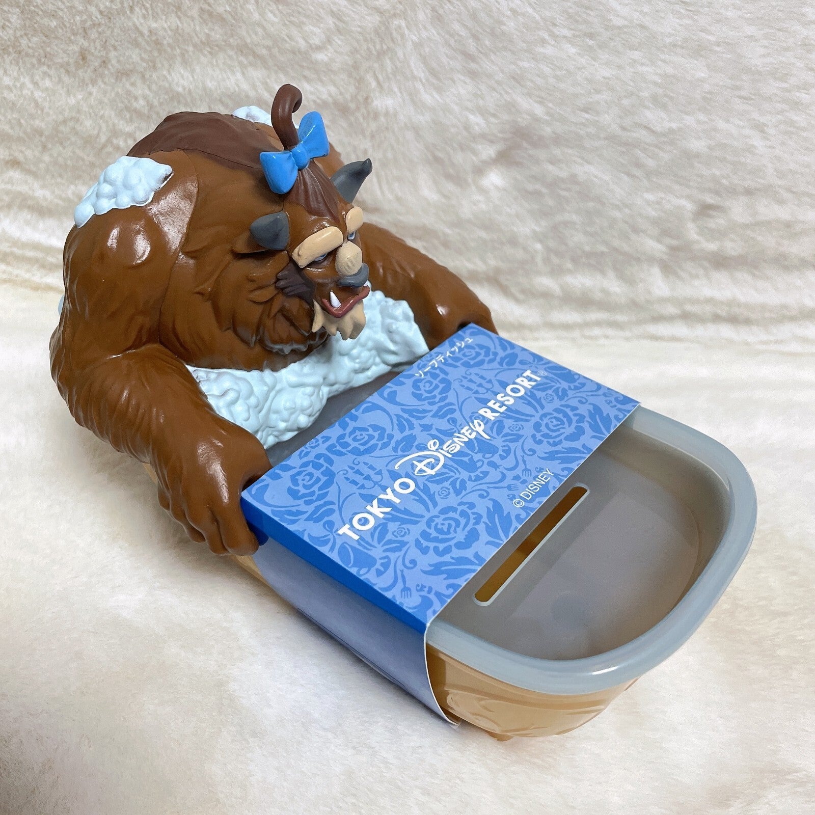 Japan Tokyo Disney Resort Soap Tray Beauty and the Beast Figure Bath