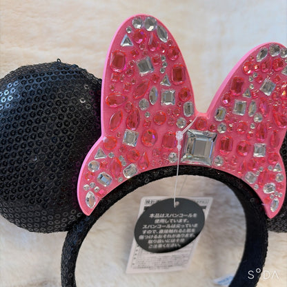 Japan Tokyo Disney Resort Minnie Mouse Free Pink Headband Ears Cap Limited 2026
