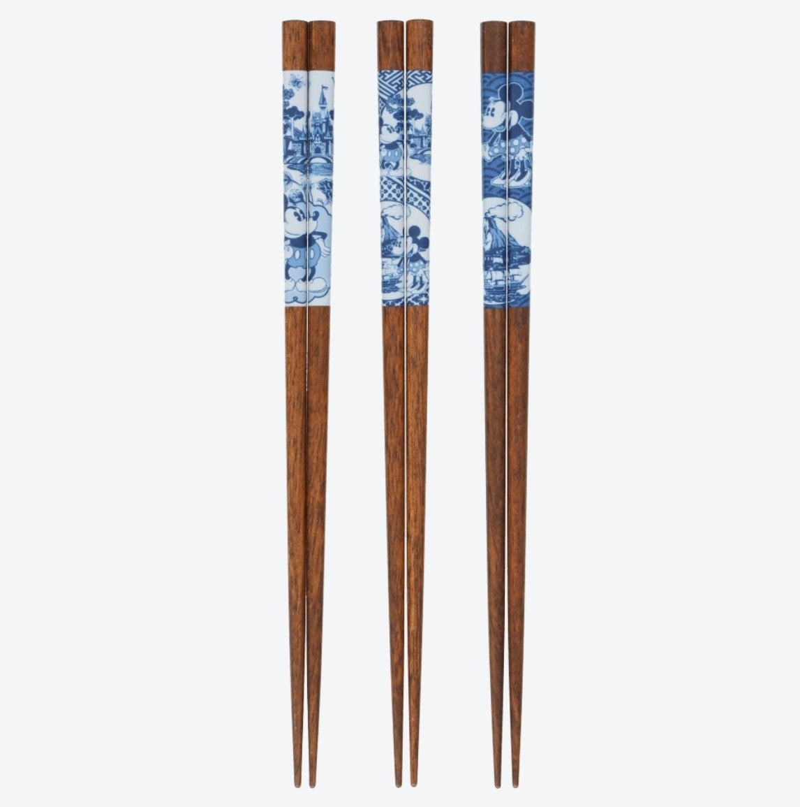 Japan Tokyo Disney Resort Chopsticks Japanese Tableware Mickey Minnie 3 Servings