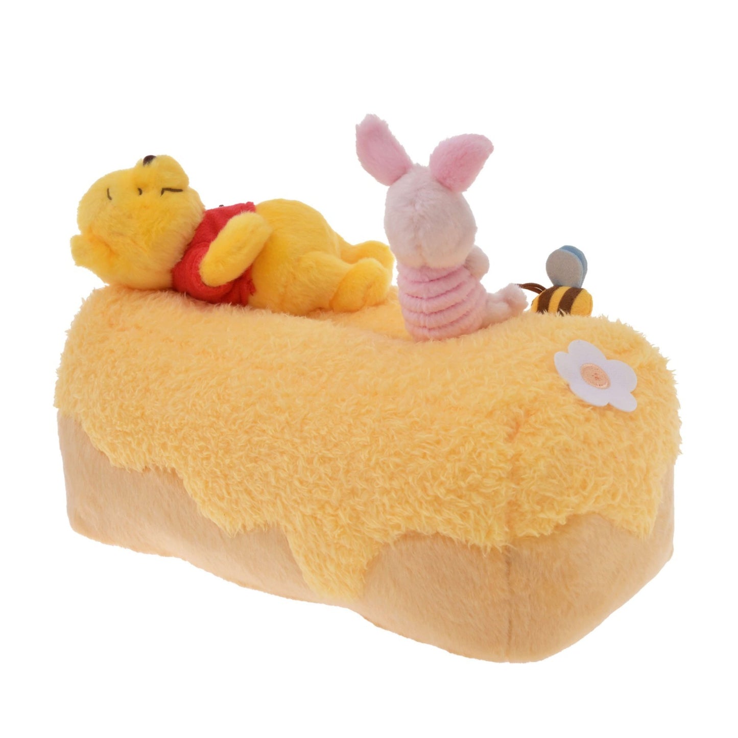 Japan Tokyo Disney Store Winnie the Pooh Piglet Tissue Box Cover Nap