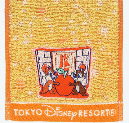 Japan Tokyo Disney Resort Mini Towel Set of 4 Mickey Minnie Donald Chip &Dale
