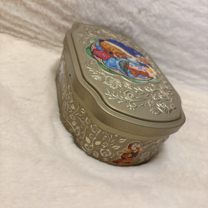 Japan Tokyo Disney Resort Beauty and the Beast Candy Can Gold Rose