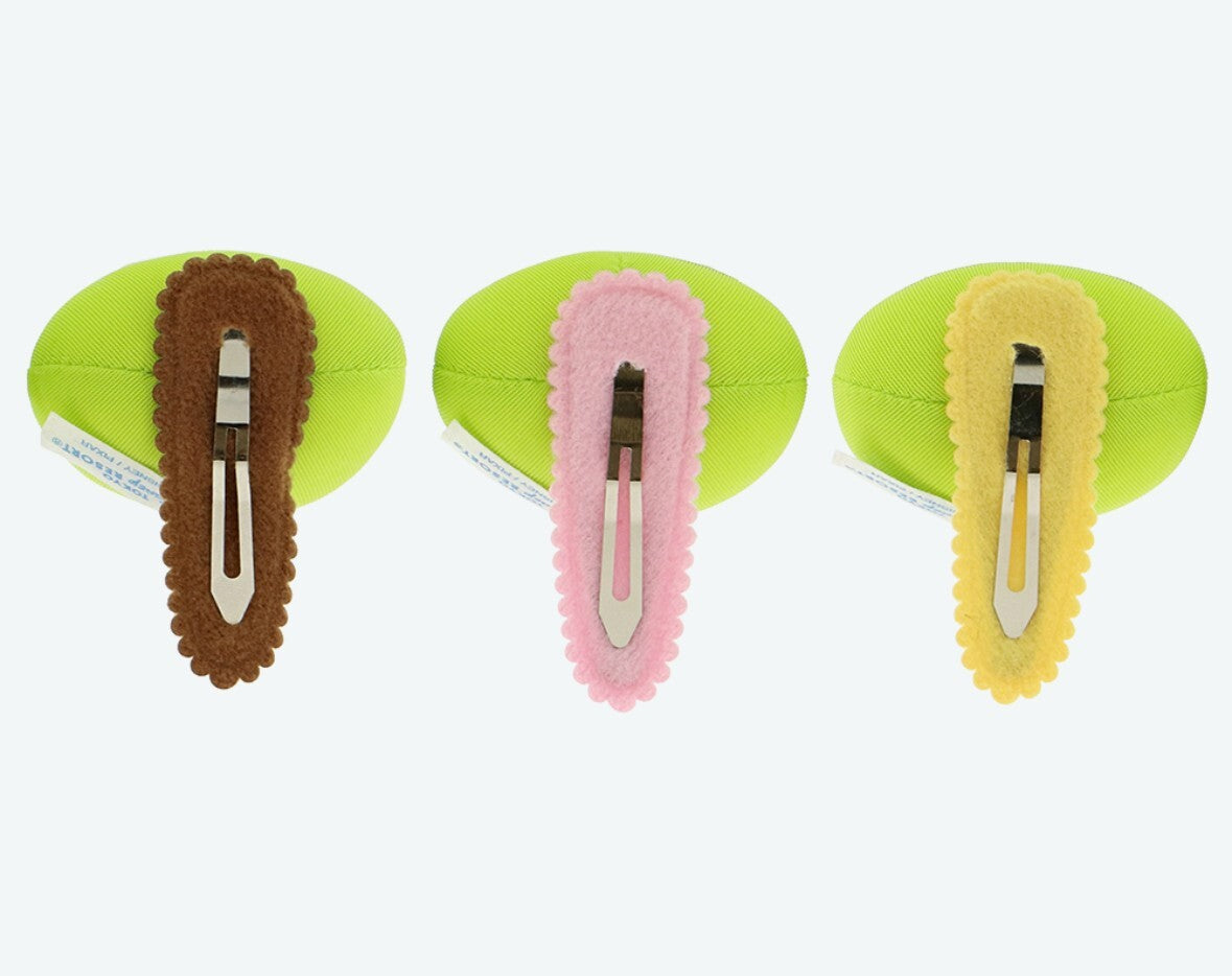 Japan Tokyo Disney Resort Hair Accessory Little Green Men Alien Set of 3