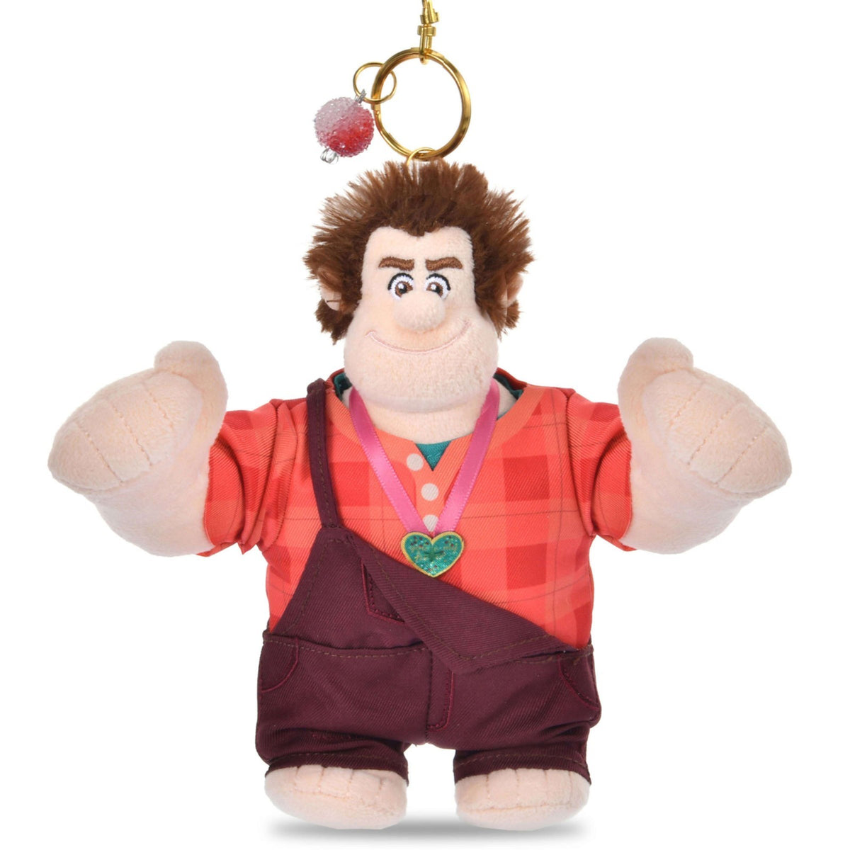 Japan Tokyo Disney Store Ralph Plush Toy Keychain SUGAR RUSH