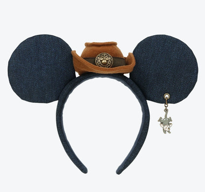 Japan Tokyo Disney  Resort Mickey Western Ears Headband Cap 2025 Denim