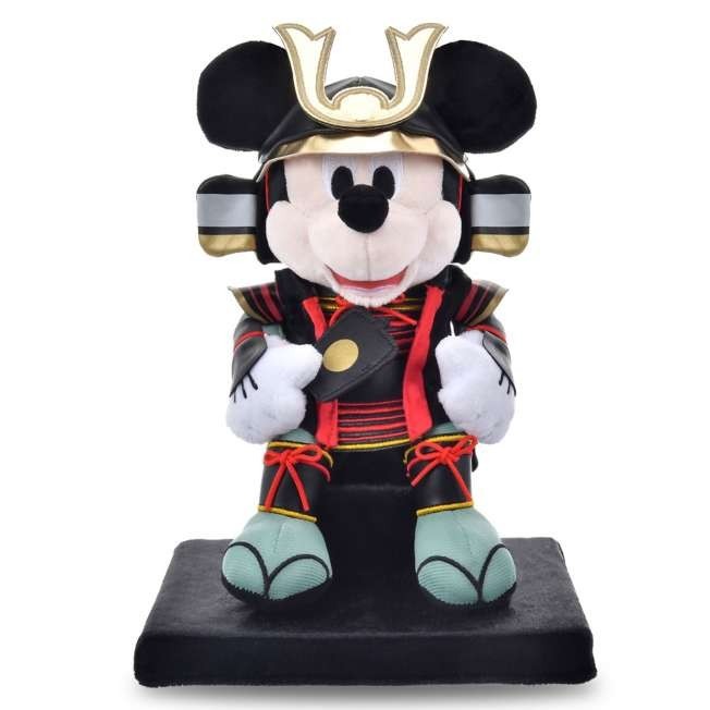 Japan Tokyo Disney Store Mickey Mouse Plush Toy Helmet Kabuto