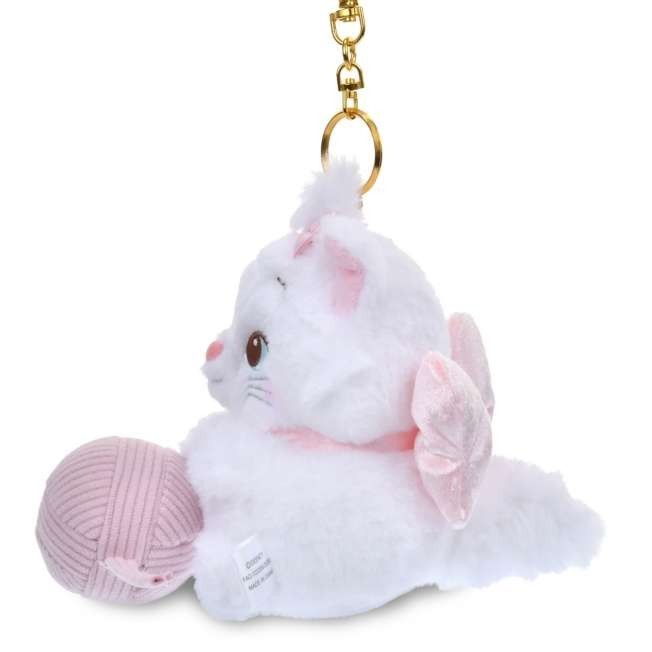 '+Japan Tokyo Disney Store Aristocats Marie Plush Toy Keychain Ball of Yarn MOVE