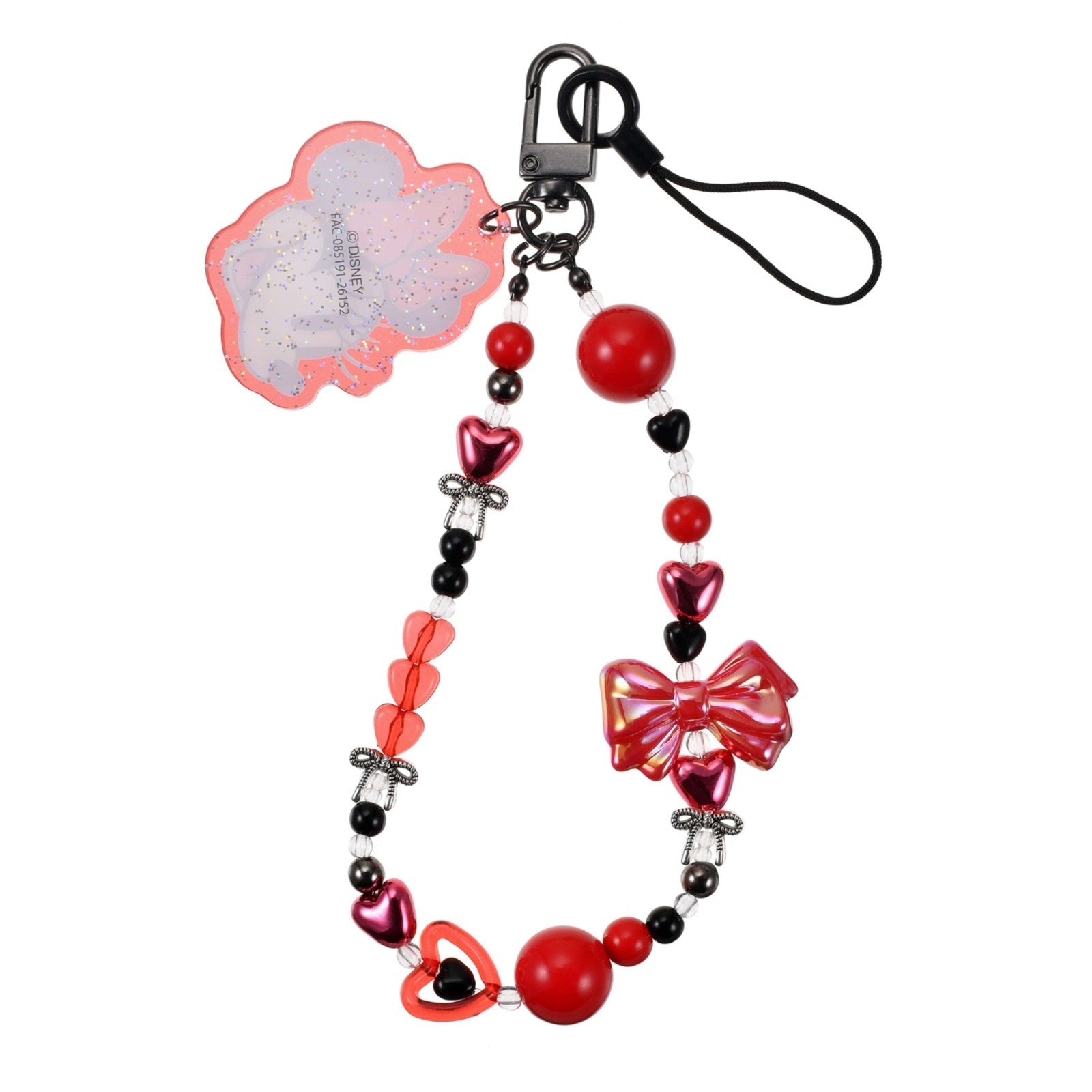 Japan Tokyo Disney Store Minnie Mouse Strap Bead Die-Cut Charm Hands-Free Goods