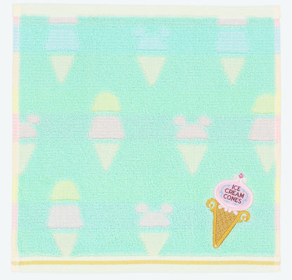 Japan Tokyo Disney Resort Ice cream cone Mini Towel limited