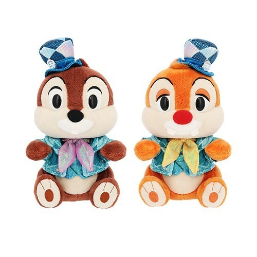 Japan Tokyo Disney Resort Sea 25th Sparkling Jubilee Chip and Dale Plush Toy Set