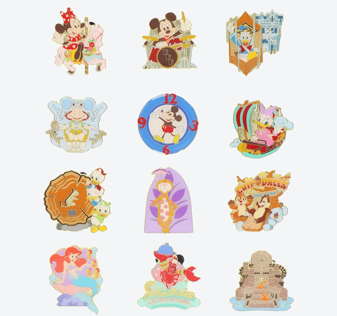 Japan Tokyo Disney Resort Park Motif Pin badge Collection Happiness Everywhere