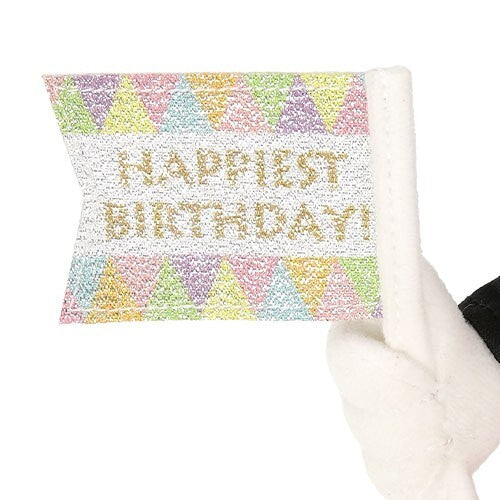 Japan Tokyo Disney Resort Mickey Mouse Plush Toy Badge Happiest Birthday