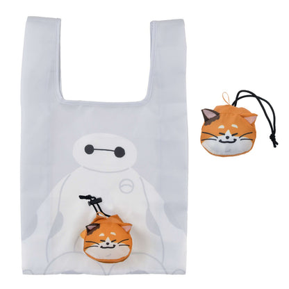 Japan Tokyo Disney Store Baymax & Mochi Shopping Eco Bag Face Design