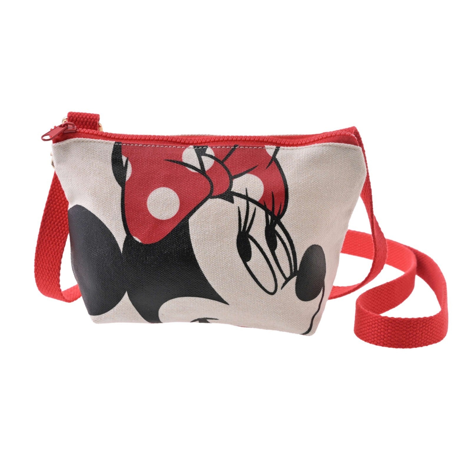 Japan Tokyo Disney Store Minnie Mouse Pouch Canvas Shoulder bag Goods
