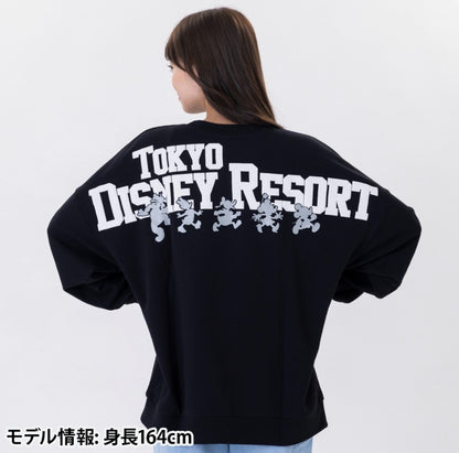 Japan Tokyo Disney Resort Mickey Mouse and Friends Sweatshirt Black Long sleeve