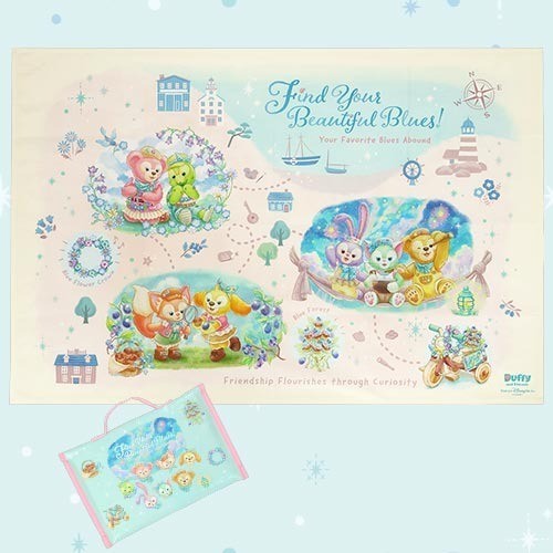 Japan Tokyo Disney Resort Find Your Beautiful Blue Leisure Sheet Picnic Duffy
