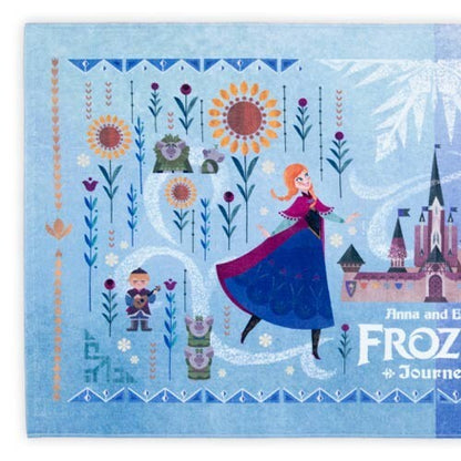 Japan Tokyo Disney Resort Wide Bath Towel Elsa Ana Frozen Fantasy Springs