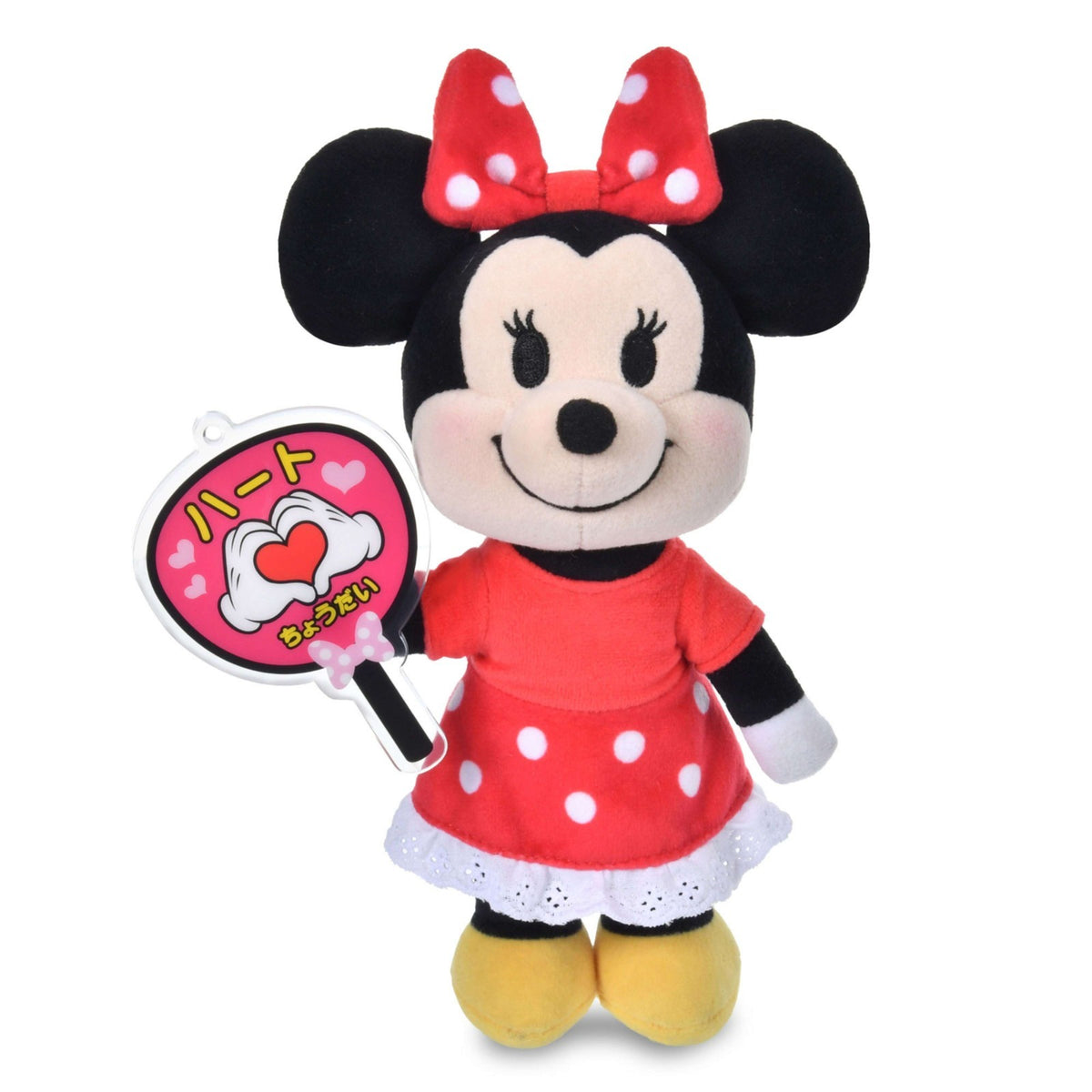 Japan Tokyo Disney Store nuiMOs Plush Accessory Heart Fan Pink For Fandom