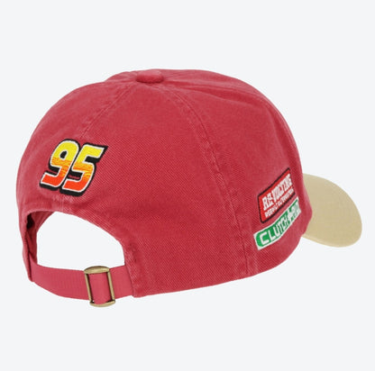 Japan Tokyo Disney Resort Hat Cap Lightning McQueen Cars Ears RED