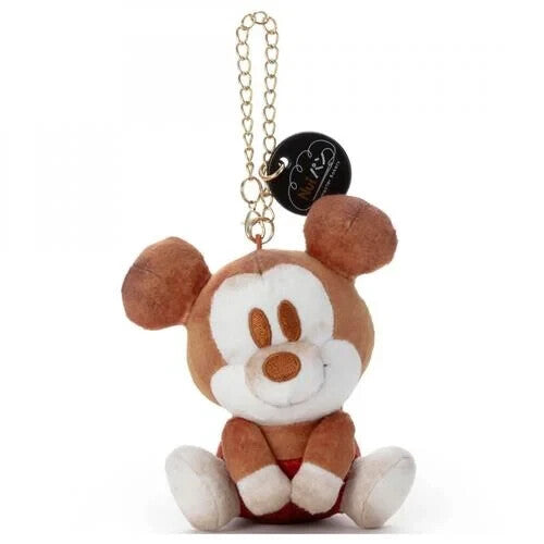 Japan Disney Takara Tommy Nui Pan Bakery Plush Toy Keychain Mickey
